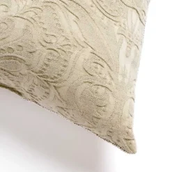 Clearance Taupe Chenille Damask Throw Pillow Pillows