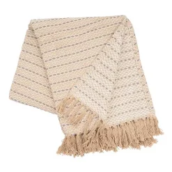 Discount Taupe Chevron and Dash Throw Blankets & Throws