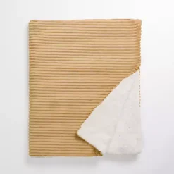 Best Taupe Corduroy Sherpa Throw Blankets & Throws
