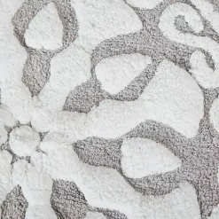 Kirklands Home Bathroom Rugs|Taupe Cotton Tufted Medallion Bath Mat, 25 in. Tan