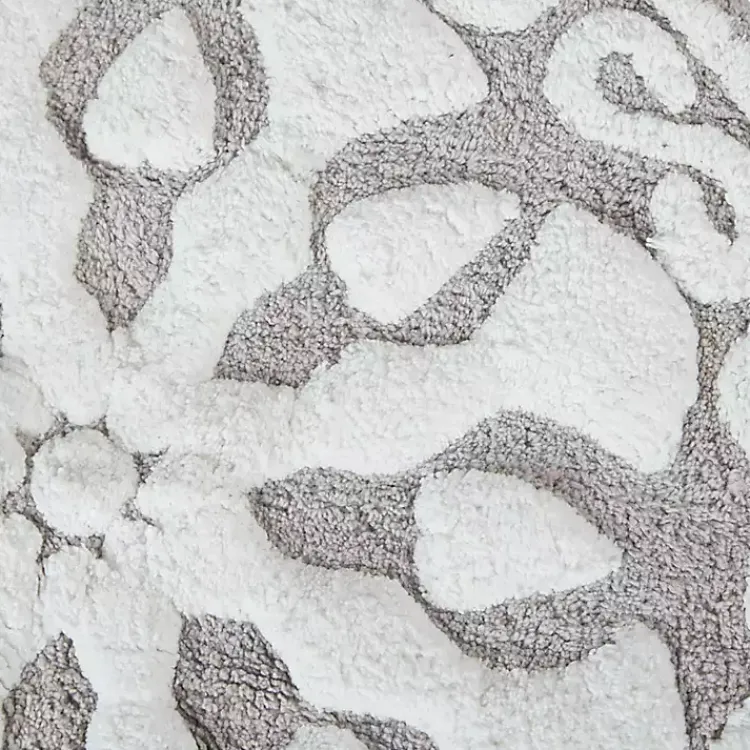 Kirklands Home Bathroom Rugs|Taupe Cotton Tufted Medallion Bath Mat, 25 in. Tan