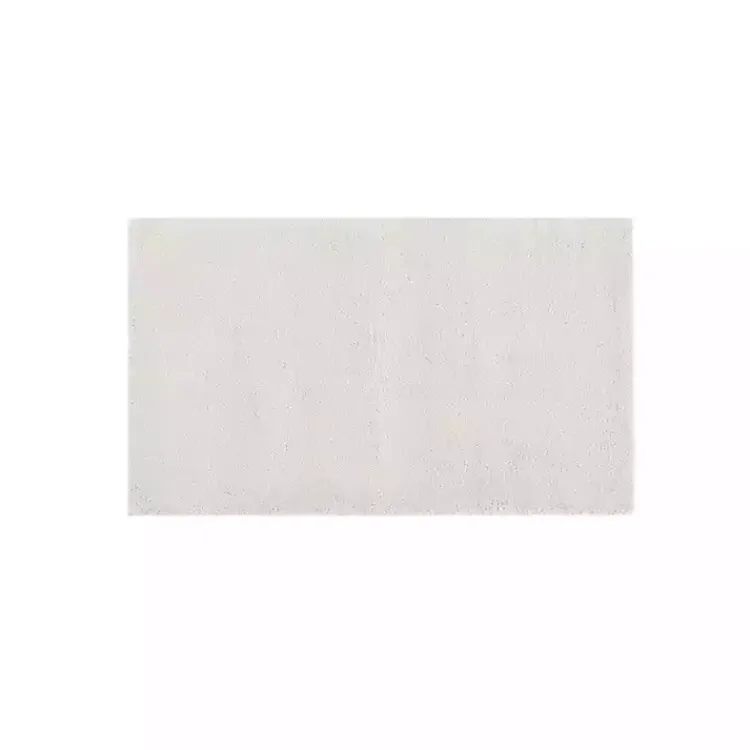 Kirklands Home Bathroom Rugs|Taupe High Pile Marshmallow Bath Mat, 40 in. Ivory