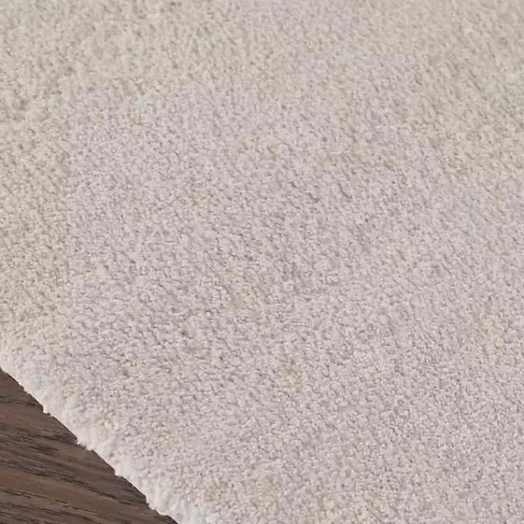 Kirklands Home Bathroom Rugs|Taupe High Pile Marshmallow Bath Mat, 70 in. Ivory