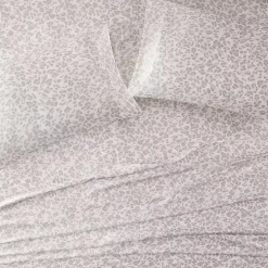 Kirklands Home Bed Sheets|Taupe Leopard Satin King 2-pc. Pillow Case Set