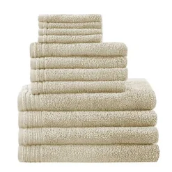 Kirklands Home Bath Towels|Taupe 12-pc. Cotton Quick Dry Bath Towel Set Tan