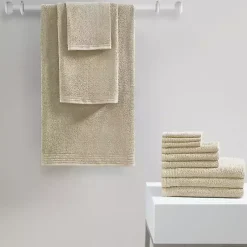 Kirklands Home Bath Towels|Taupe 12-pc. Cotton Quick Dry Bath Towel Set Tan