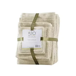 Kirklands Home Bath Towels|Taupe 12-pc. Cotton Quick Dry Bath Towel Set Tan
