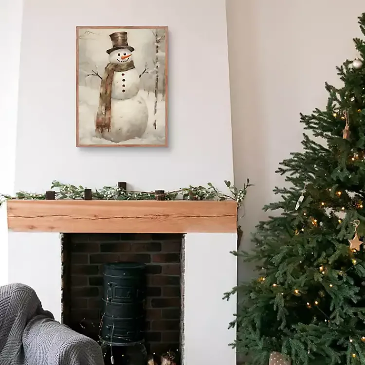 Sale Taupe Snowman Framed Art Print Christmas Decorations