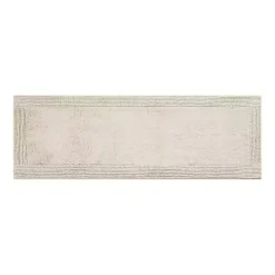 Kirklands Home Bathroom Rugs|Taupe Tufted Reversible Cotton Bath Mat, 72 in. Tan