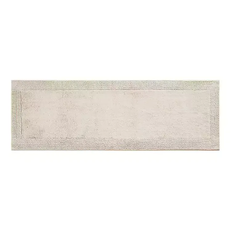 Kirklands Home Bathroom Rugs|Taupe Tufted Reversible Cotton Bath Mat, 72 in. Tan