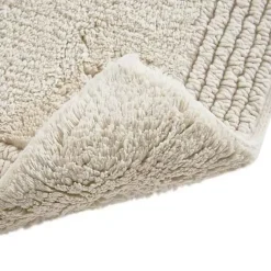 Kirklands Home Bathroom Rugs|Taupe Tufted Reversible Cotton Bath Mat, 72 in. Tan