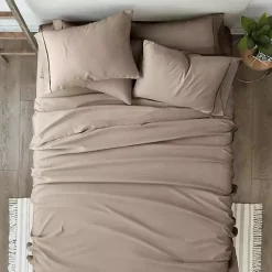 Kirklands Home Bed Sheets|Taupe Ultra Soft 6-pc. Full Sheet Set Tan