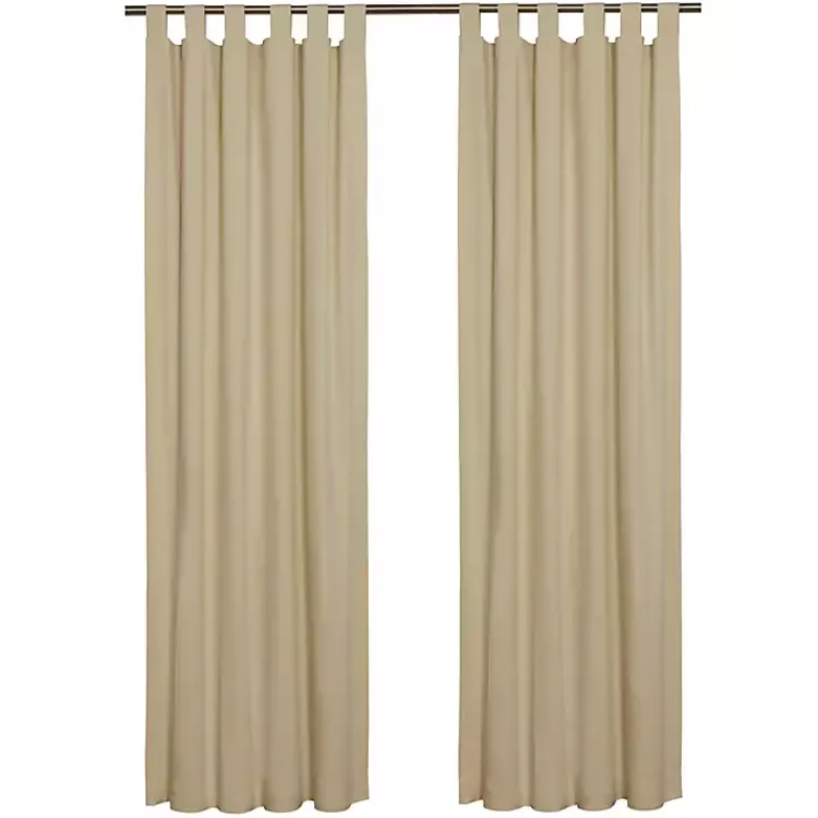 Kirklands Home Curtains & Drapes|Taupe Weathermate Blackout Curtain Panel, 54 in. Tan