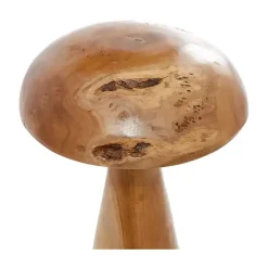 Outlet Teakwood Mushroom 3-pc. Sculpture Set Statues & Figurines