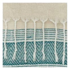 Discount Teal and Natural Colorblock Chevron Throw Blankets & Throws