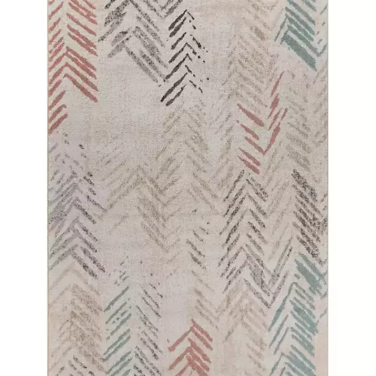 Kirklands Home Area Rugs|Teal and Pink Arrows Area Rug, 5x7