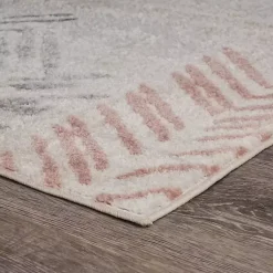 Kirklands Home Area Rugs|Teal and Pink Arrows Area Rug, 5x7