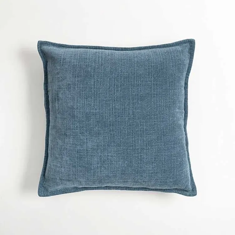 Sale Teal Chenille Throw Pillow Pillows