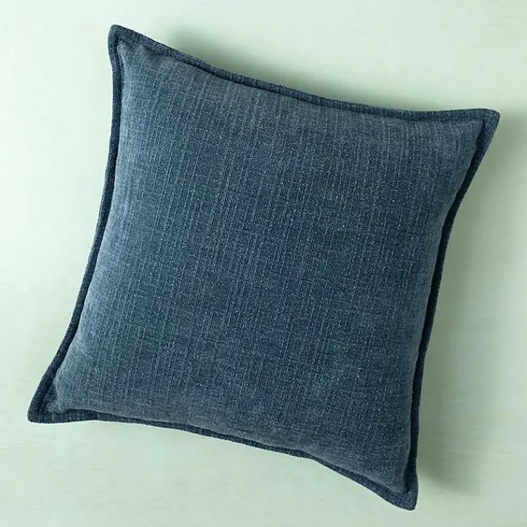 Sale Teal Chenille Throw Pillow Pillows