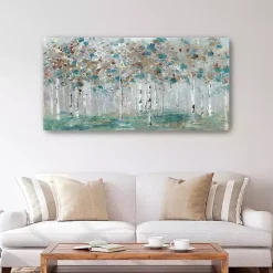 Kirklands Home Canvas Art|Teal Forest Canvas Art Print Blue