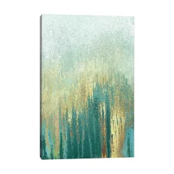 Kirklands Home Canvas Art|Teal Golden Woods Canvas Art Print