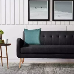 Outlet Teal with Embroidered Edge Pillow, 24 in. Pillows