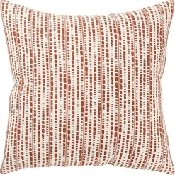 Discount Terracotta Dash Print Throw Pillow Pillows