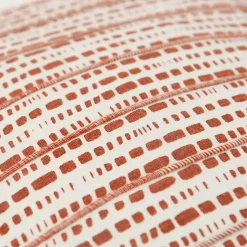 Discount Terracotta Dash Print Throw Pillow Pillows