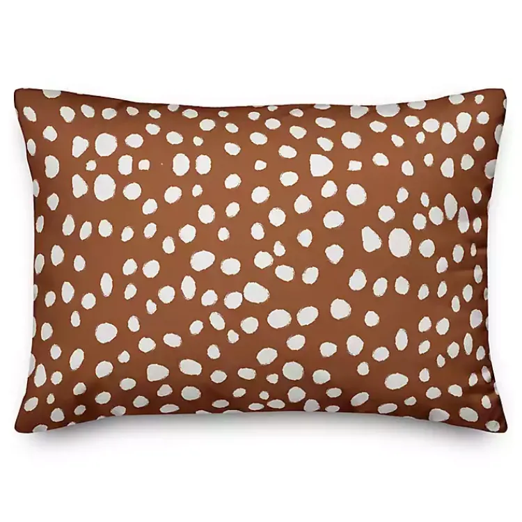 Best Terracotta Spots Indoor/Outdoor Lumbar Pillow Pillows