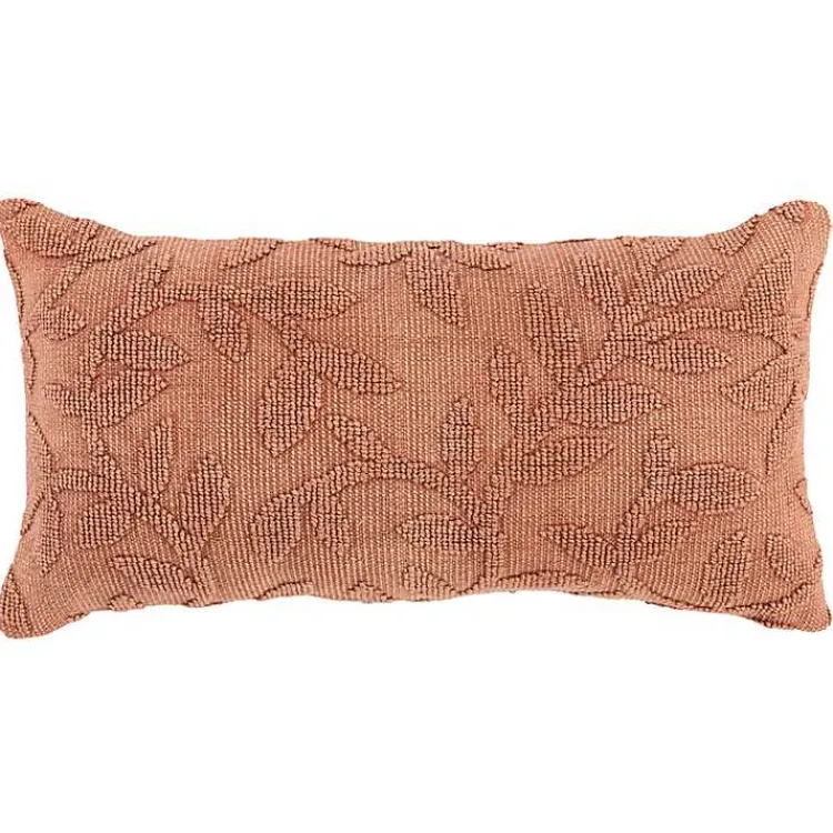 Outlet Terracotta Stonewash Botanical Pillow Pillows