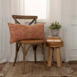 Outlet Terracotta Stonewash Botanical Pillow Pillows