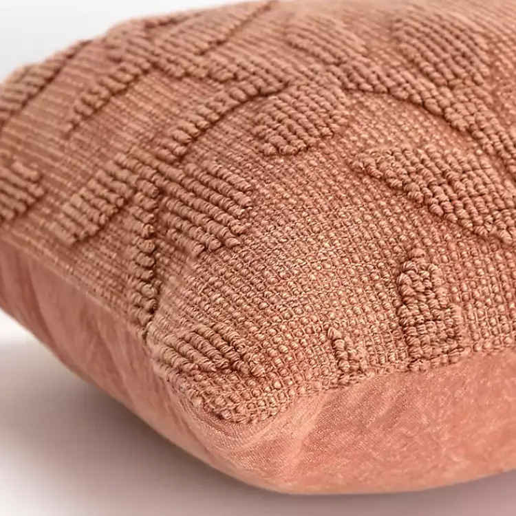 Outlet Terracotta Stonewash Botanical Pillow Pillows