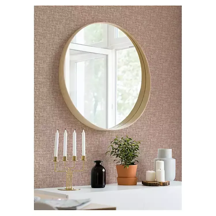 Kirklands Home Wall Murals & Wallpaper|Terracotta Textu Poplin Peel & Stick Wallpaper Red