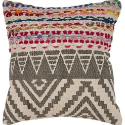 Clearance Textured Geometric Boho Pillow Pillows