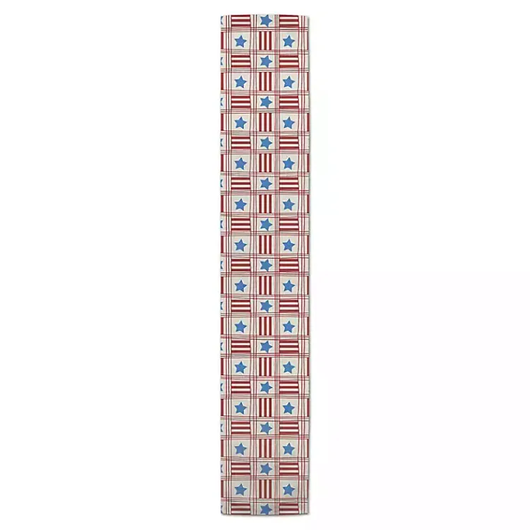 Kirklands Home Table Linens|4th of July Stars & Stripes Table Runner, 72 in.