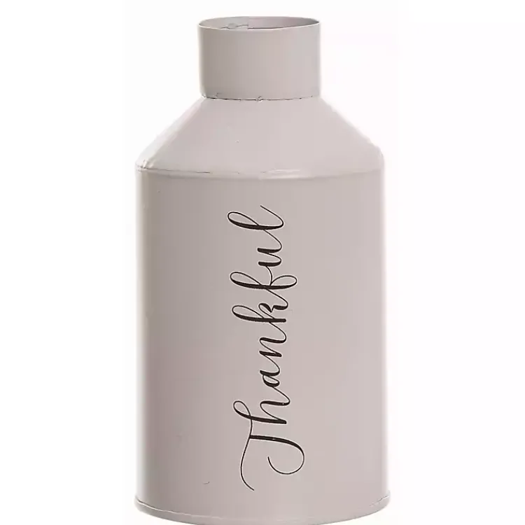 Sale Thankful and Blessed Metal Vases, Set of 2 Fall