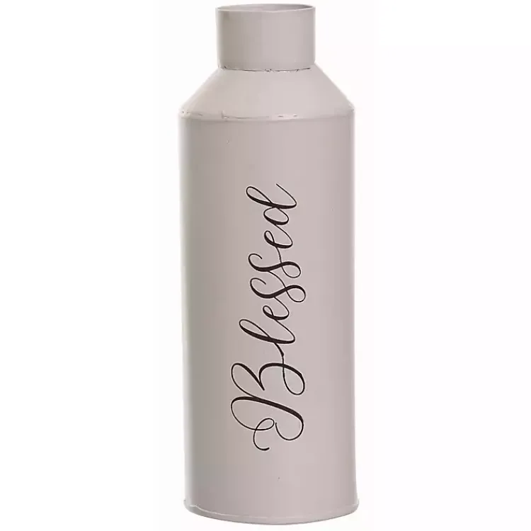 Sale Thankful and Blessed Metal Vases, Set of 2 Fall