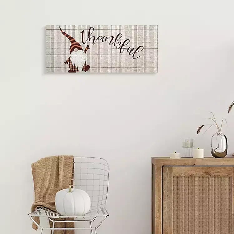 Sale Thankful Gnome Canvas Wall Art Fall