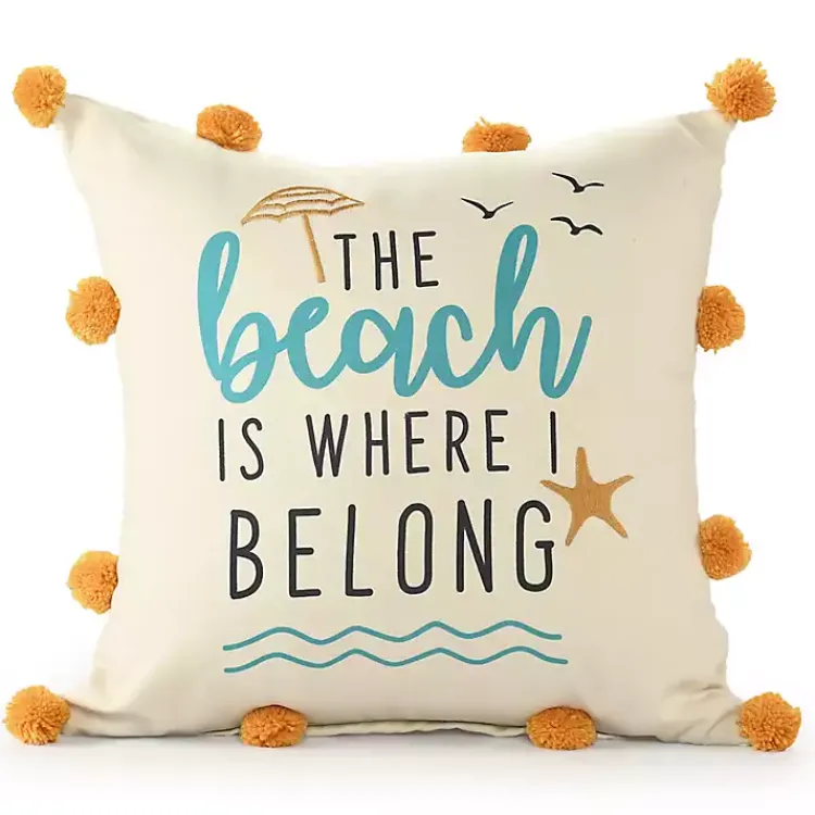 Best The Beach is Where I Belong Indoor/Outdoor Pillow Pillows