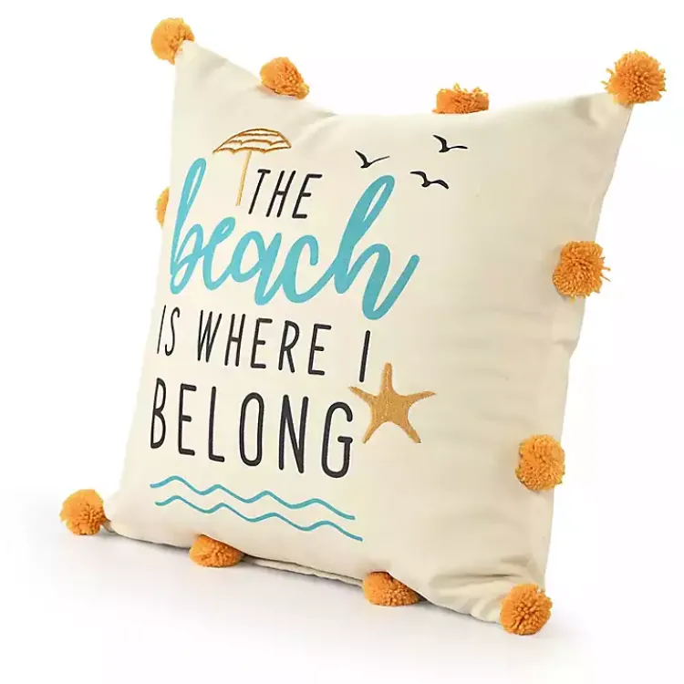 Best The Beach is Where I Belong Indoor/Outdoor Pillow Pillows