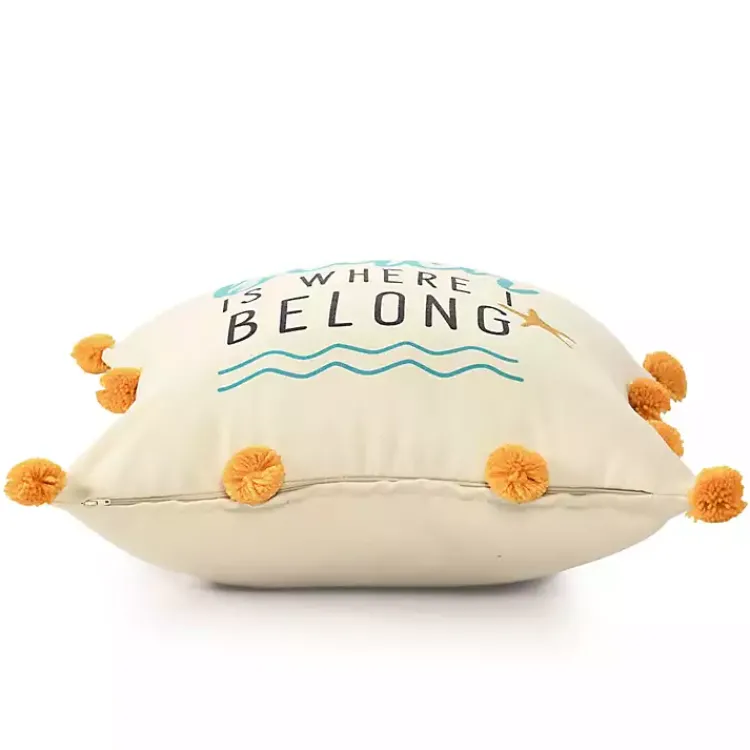 Best The Beach is Where I Belong Indoor/Outdoor Pillow Pillows