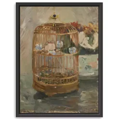 Kirklands Home Canvas Art|The Cage Morisot Framed Canvas Art Print Multi
