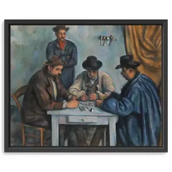 Kirklands Home Canvas Art|The Card Players Framed Canvas Art Print