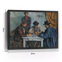 Kirklands Home Canvas Art|The Card Players Framed Canvas Art Print