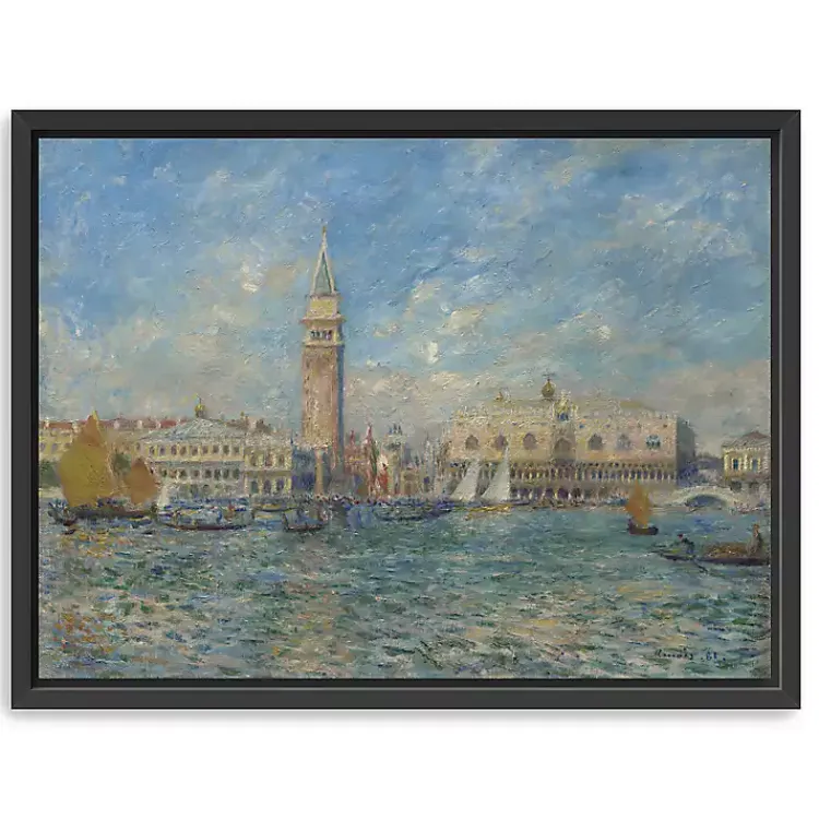 Kirklands Home Canvas Art|The Doge's Palace, Venice Canvas Art Print, 32x42 Blue