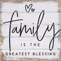 Kirklands Home Wall Quotes & Signs|The Greatest Blessing Wood Wall Plaque White