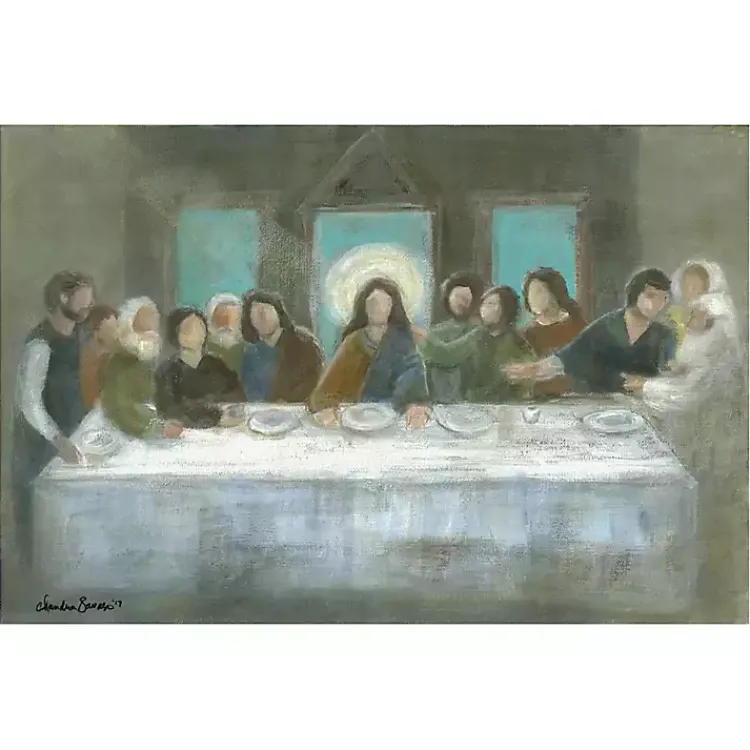 Kirklands Home Canvas Art|The Last Supper Canvas Art Print by Chandra Savaso Multi