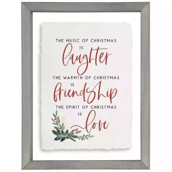 Outlet The Music of Christmas Framed Wall Plaque Christmas Art & Wall Decor