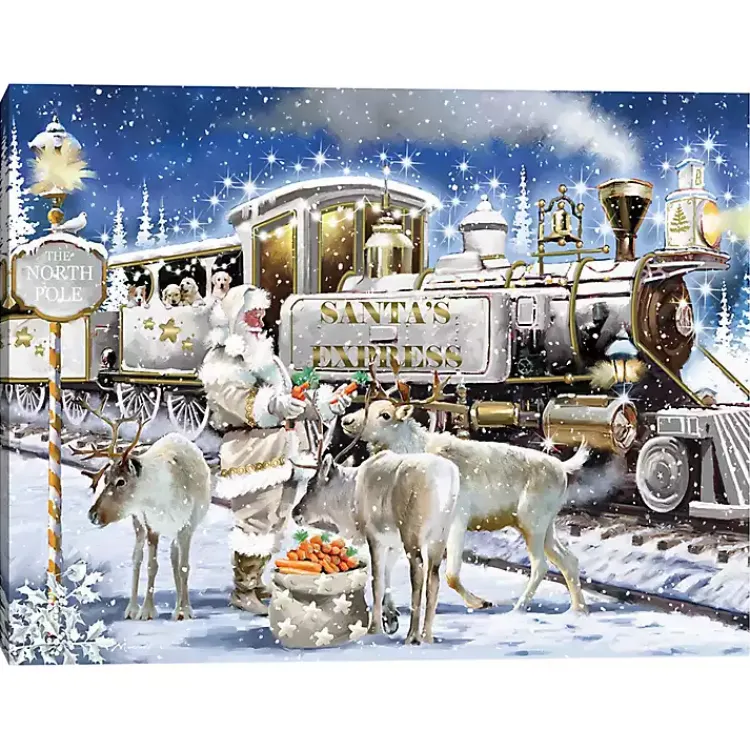 Clearance The North Pole Canvas Art Print Christmas Art & Wall Decor