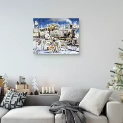 Clearance The North Pole Canvas Art Print Christmas Art & Wall Decor